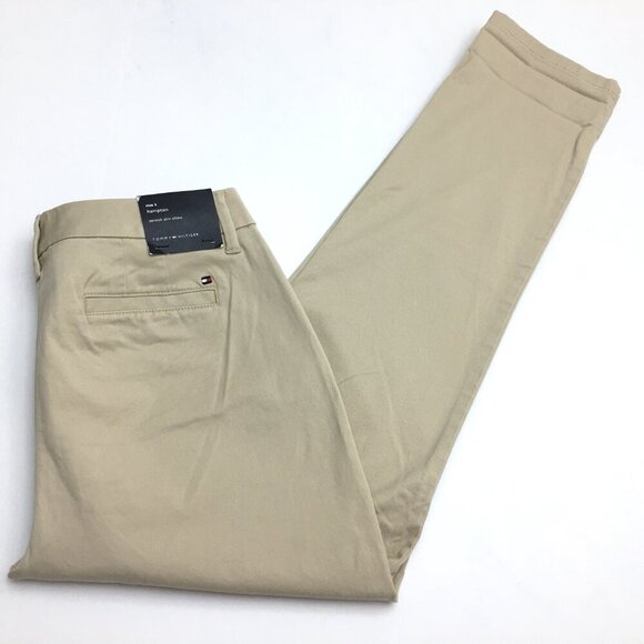 NEW Tommy Hilfiger Pants Khaki Tan Hampton Slim Chinos Stretch size 2 length 28" - Picture 11 of 11